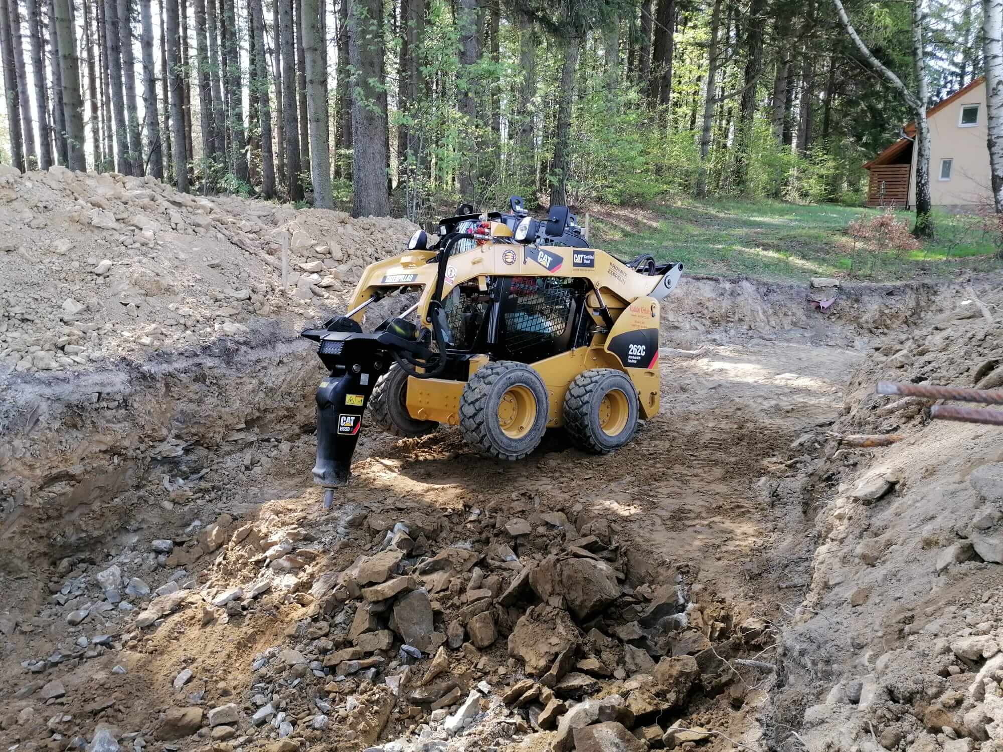 terénní úpravy na pozemcích